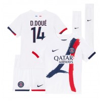 Dječji Nogometni Dres Paris Saint-Germain Desire Doue #14 Gostujuci 2024-25 Kratak Rukav (+ Kratke hlače)